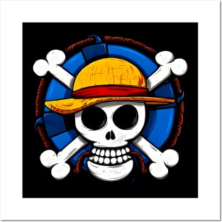 the king pirate skull Posters and Art